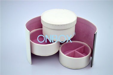 High End Jewelry Collection Box In White PU /  Lady Christmas Gift Box
